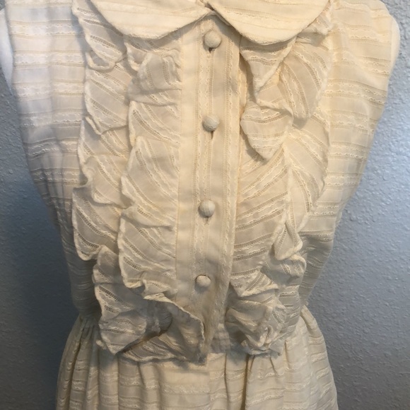 Burt Stanley Cream 1962 Vintage Housewife Dress Size 13-14 - Picture 8 of 16